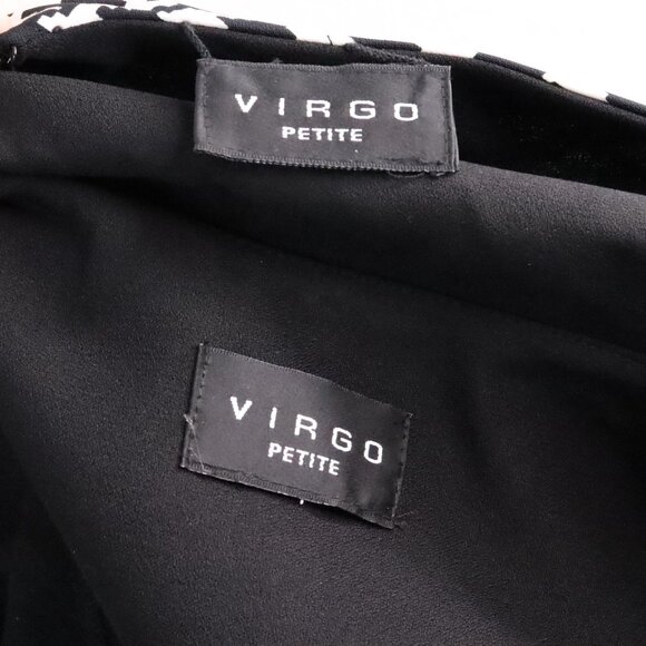 Virgo Womens 14 Petite 2pc Houndstooth Blazer Suit Jacket & Reversible Dress Set - Picture 10 of 14